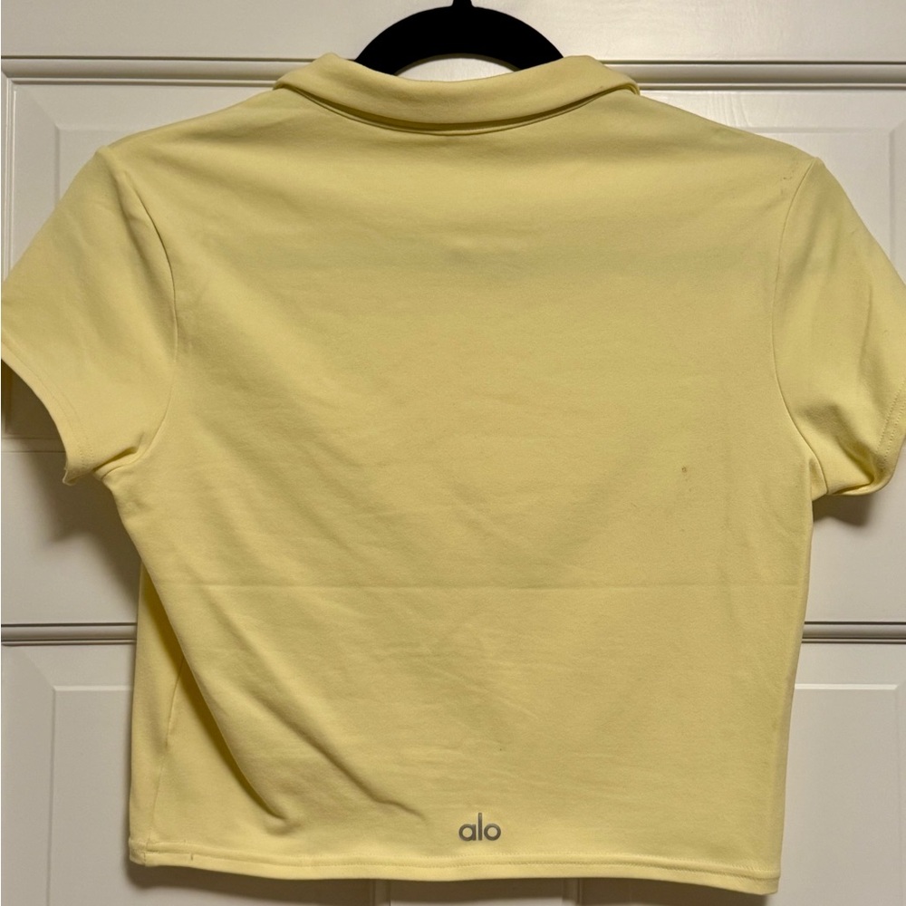 ALO Yoga Buttercup Crop Top Polo
